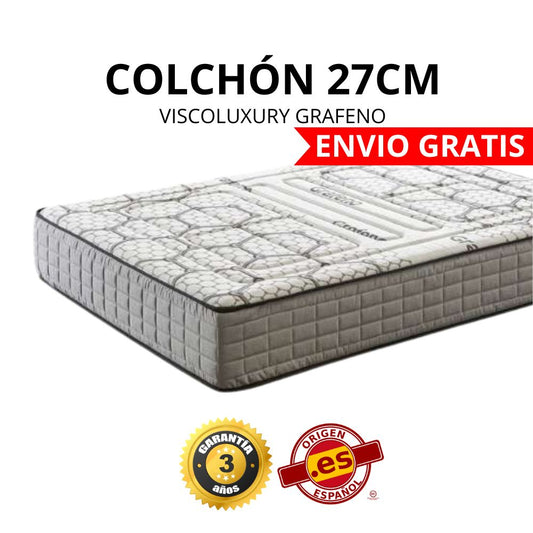 COLCHÓN VISCOLUXURY GRAFENO 27CM