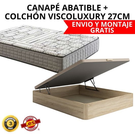 PACK CANAPÉ Y COLCHÓN VISCOLUXURY