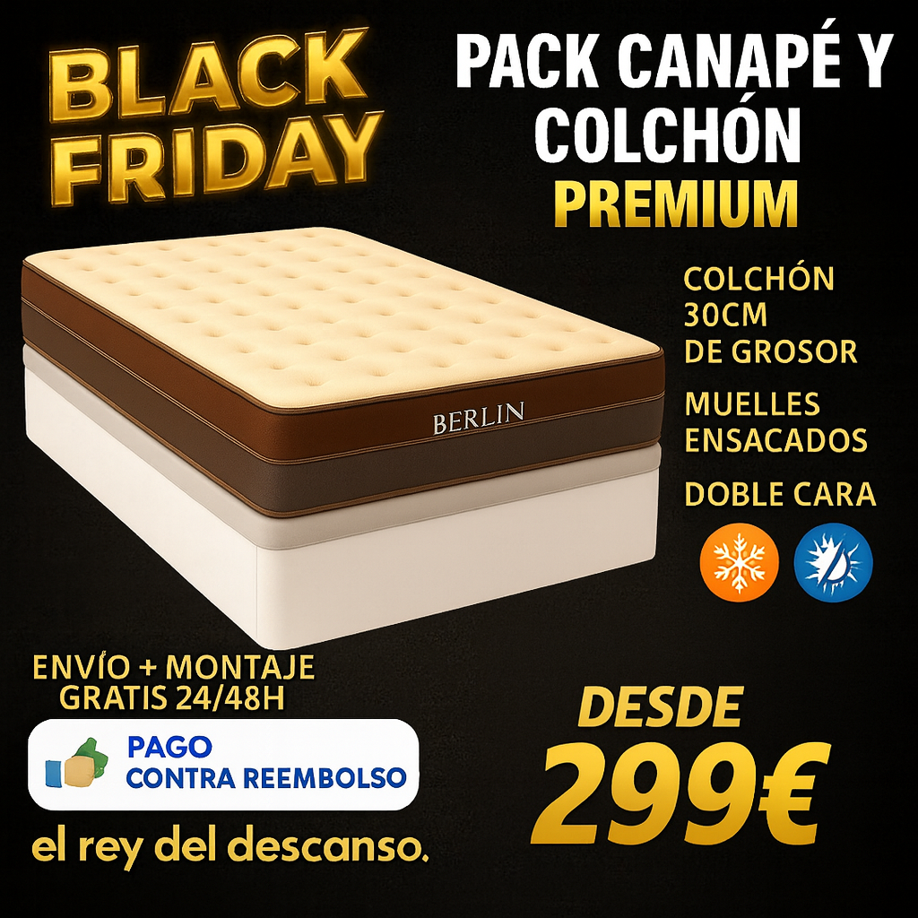 PACK CANAPÉ Y COLCHÓN VISCOATOMIC