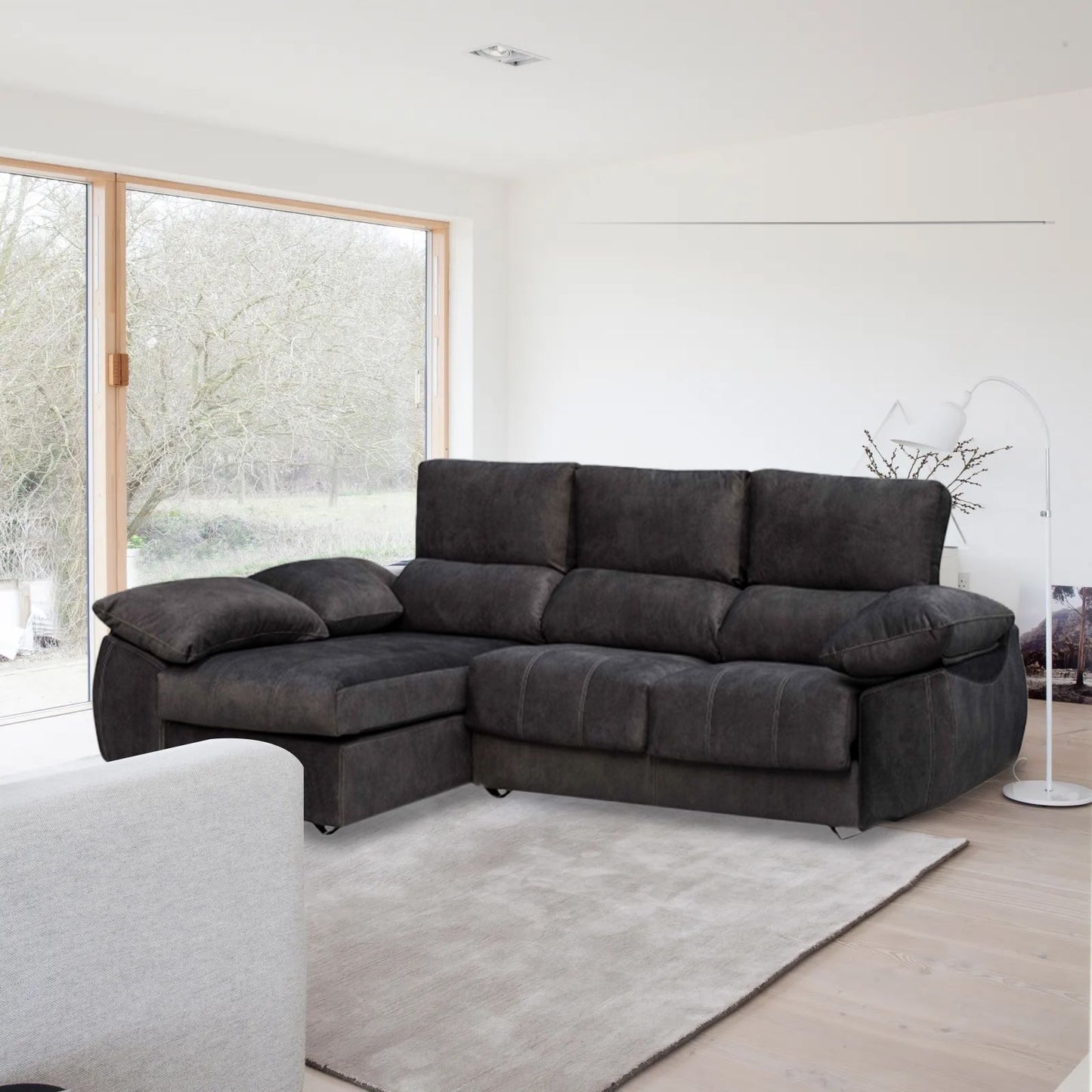 SOFÁ CHAISELONGUE BLACKY