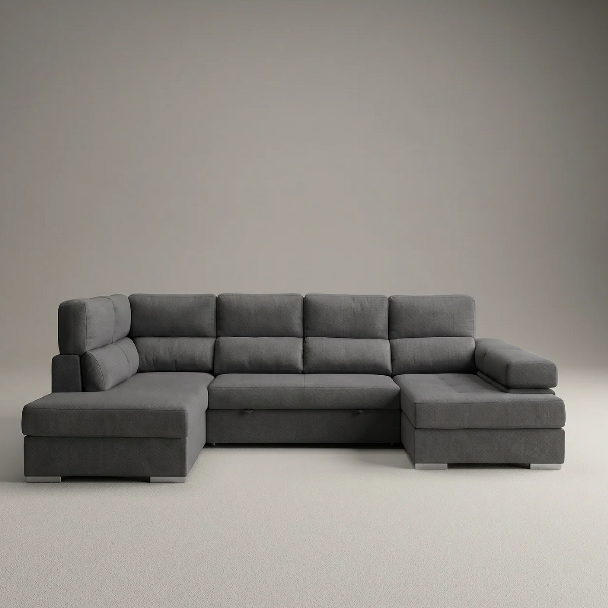Sofá Chaiselongue MILANA Rinconera 345cm 4-5 Plazas Cama