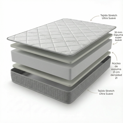 PACK CANAPÉ Y COLCHÓN CARBONO PLUS