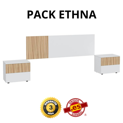 PACK CABECERO + 2 MESITAS ETHNA