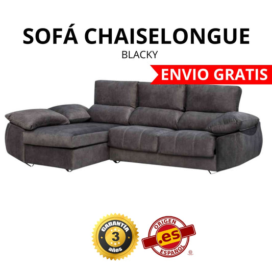 SOFÁ CHAISELONGUE BLACKY