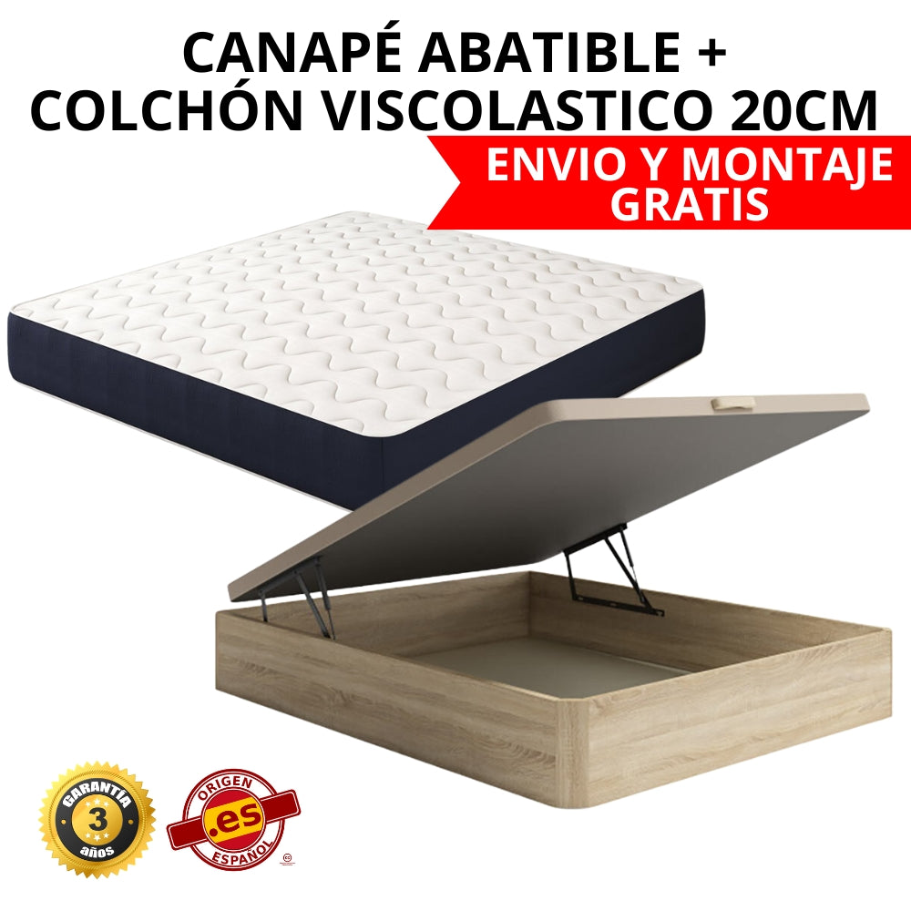 PACK CANAPÉ Y COLCHÓN VISCOATOMIC