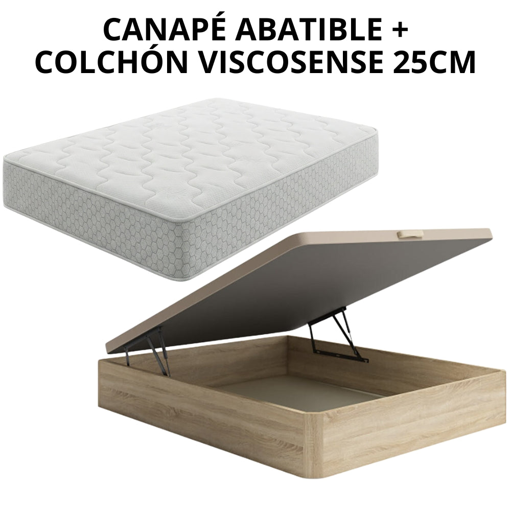 PACK CANAPÉ Y COLCHÓN VISCOSENSE