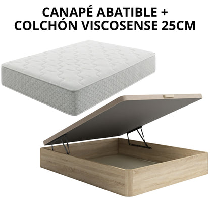 PACK CANAPÉ Y COLCHÓN VISCOSENSE