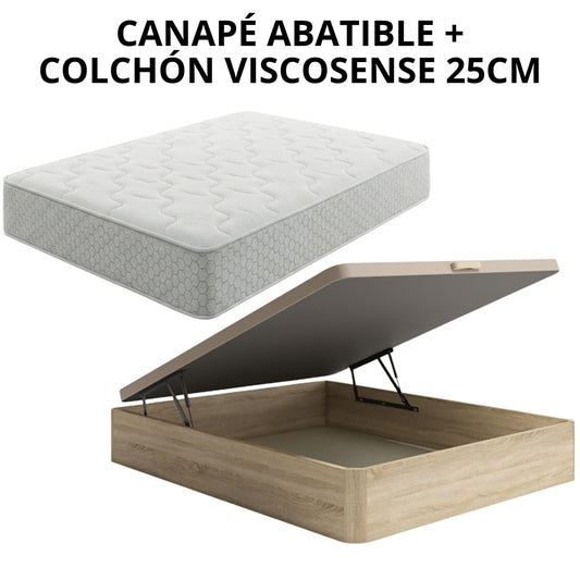 PACK CANAPÉ Y COLCHÓN VISCOSENSE
