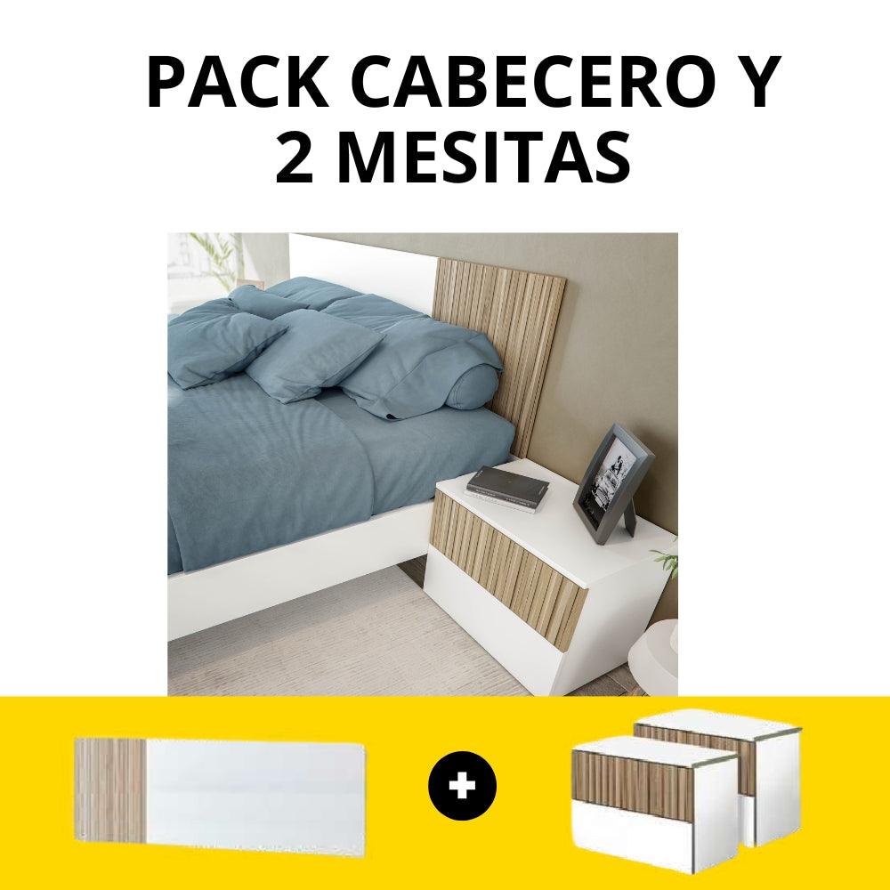 PACK CABECERO + 2 MESITAS ETHNA - El Rey Del Descanso