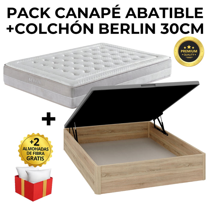 PACK CANAPÉ Y COLCHÓN PREMIUM BERLIN