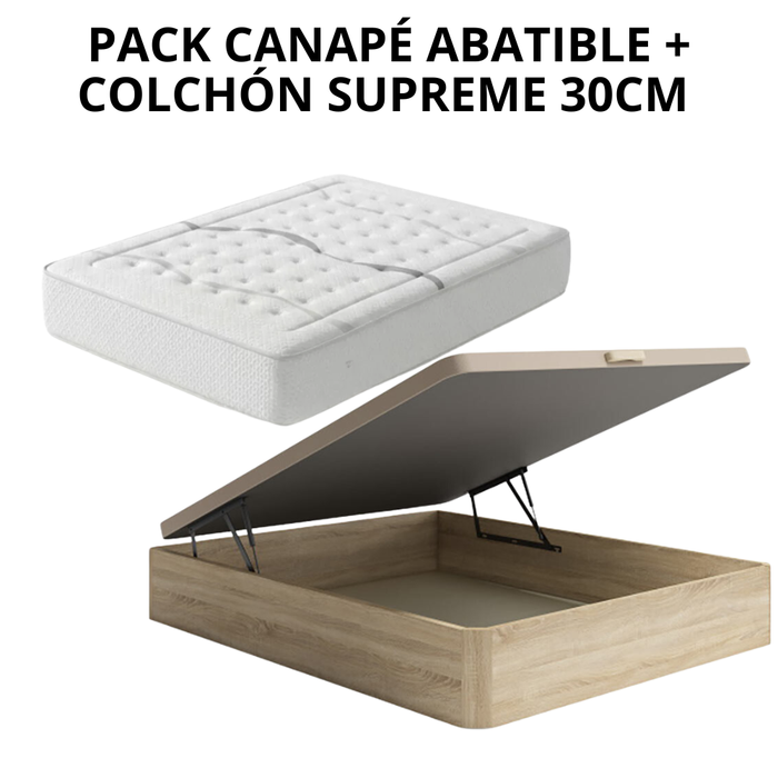 PACK CANAPÉ Y COLCHÓN SUPREME