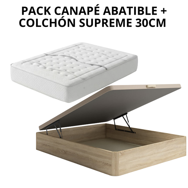 PACK CANAPÉ Y COLCHÓN SUPREME