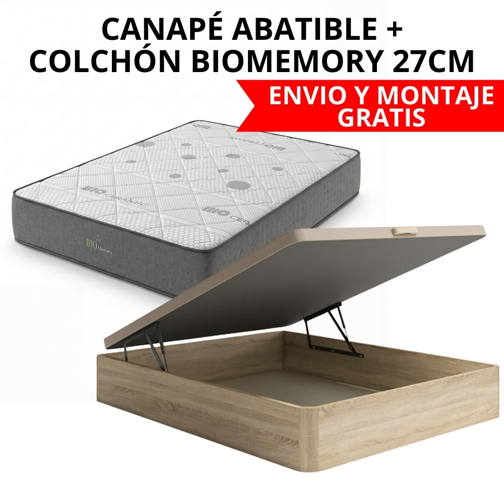 PACK CANAPÉ Y COLCHÓN BIOMEMORY