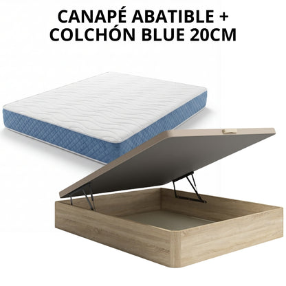 PACK CANAPÉ Y COLCHÓN BLUE