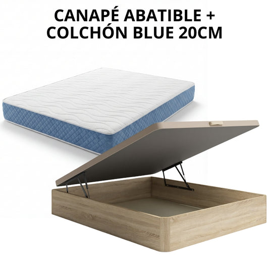PACK CANAPÉ Y COLCHÓN BLUE
