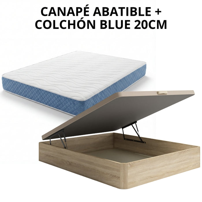 PACK CANAPÉ Y COLCHÓN BLUE