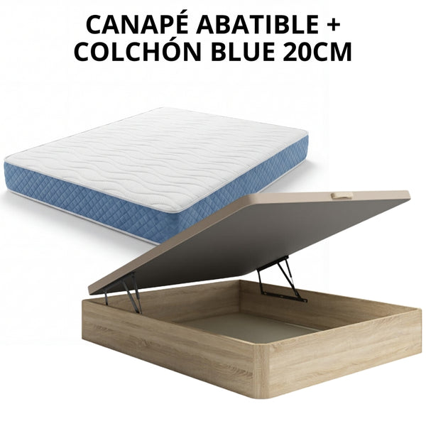 PACK CANAPÉ Y COLCHÓN BLUE