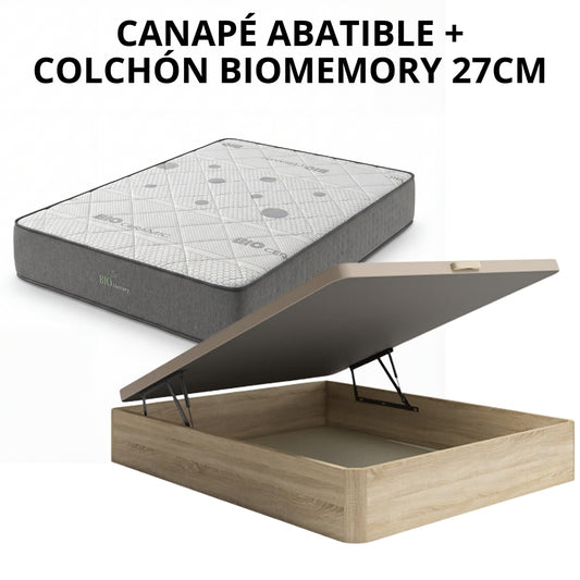 PACK CANAPÉ Y COLCHÓN BIOMEMORY