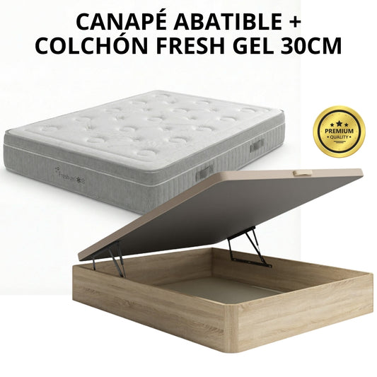 PACK CANAPÉ Y COLCHÓN FRESH GEL
