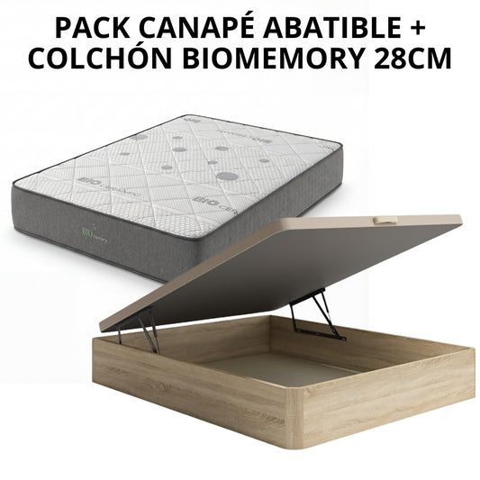 PACK CANAPÉ Y COLCHÓN BIOMEMORY