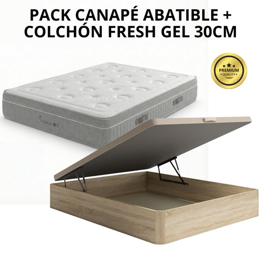 PACK CANAPÉ Y COLCHÓN FRESH GEL
