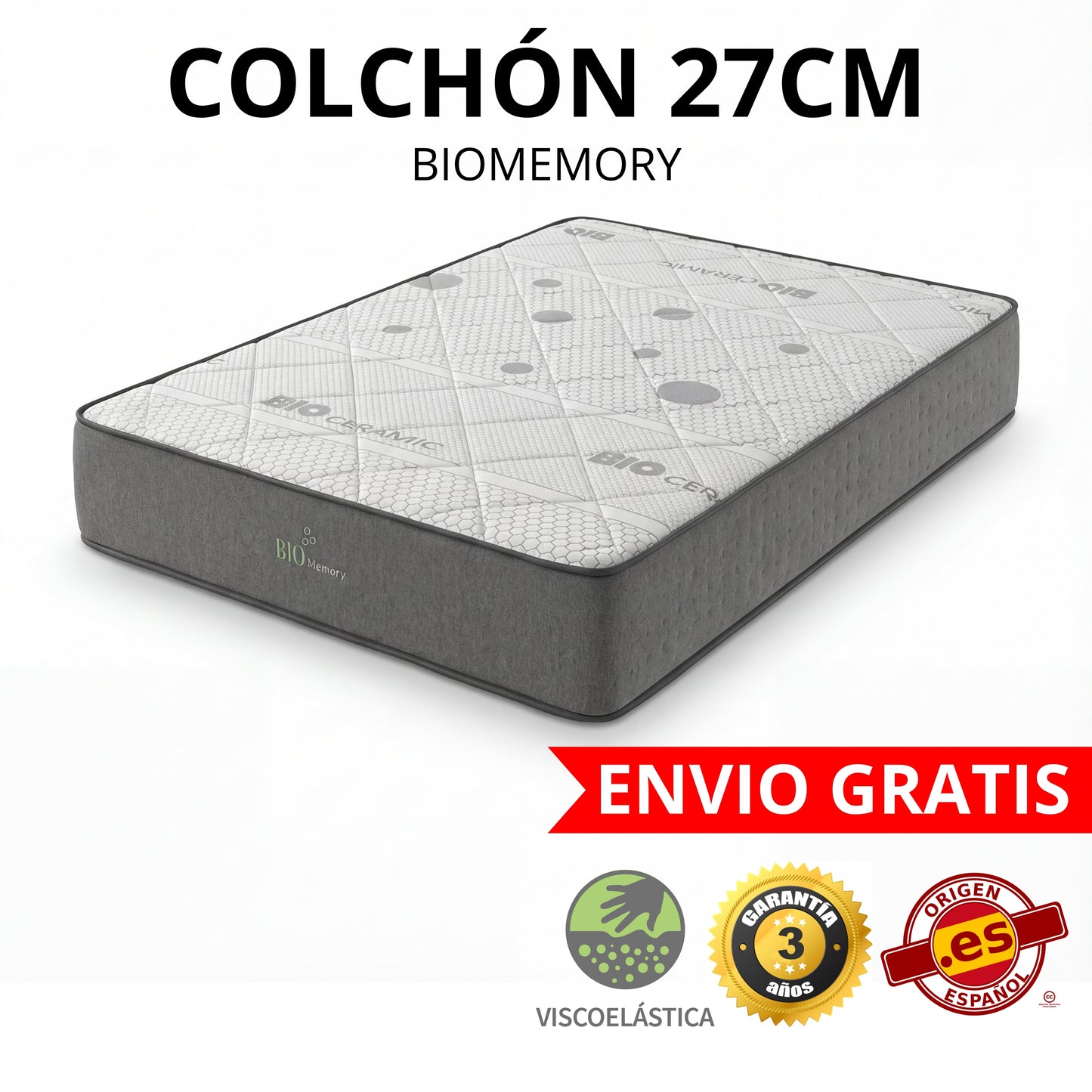 PACK CANAPÉ Y COLCHÓN BIOMEMORY