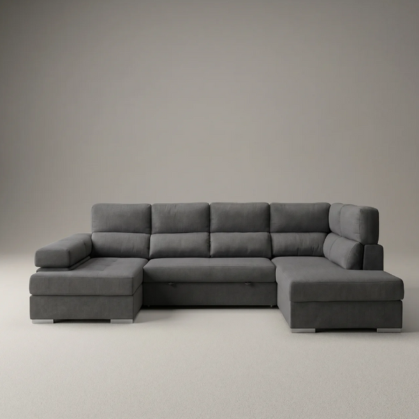 Sofá Chaiselongue MILANA Rinconera 345cm 4-5 Plazas Cama