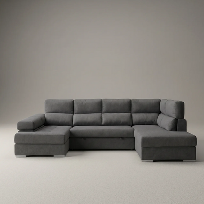 Sofá Chaiselongue MILANA Rinconera 345cm 4-5 Plazas Cama