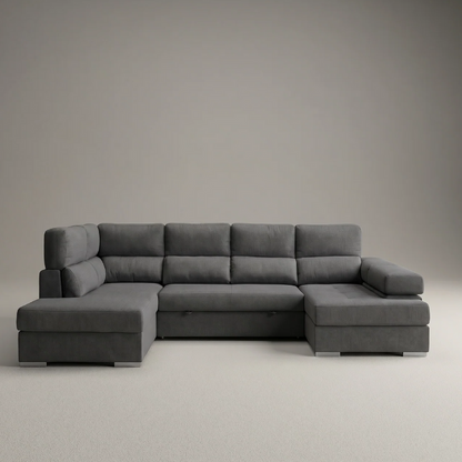 Sofá Chaiselongue MILANA Rinconera 345cm 4-5 Plazas Cama