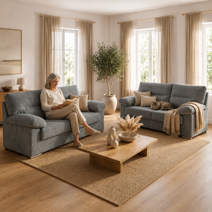Sofá LINA en salón contemporáneo