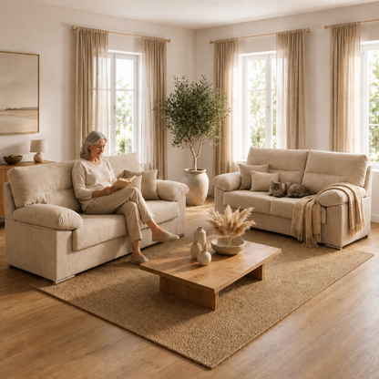 Sofá LINA en salón contemporáneo