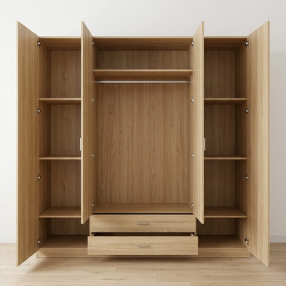 Armario Ropero 4 Puertas 200×200×52cm