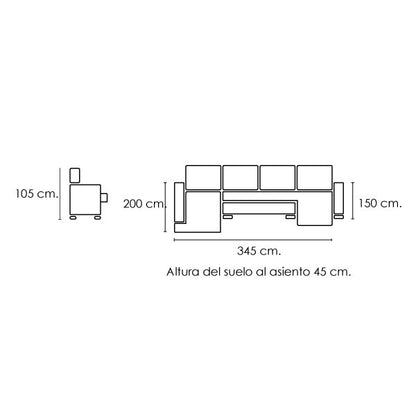Sofá Chaiselongue Rinconera Cama Valencia